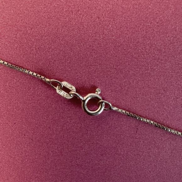 Stirling Silver "Esther" Name Necklace 8in Drop - Picture 3 of 4